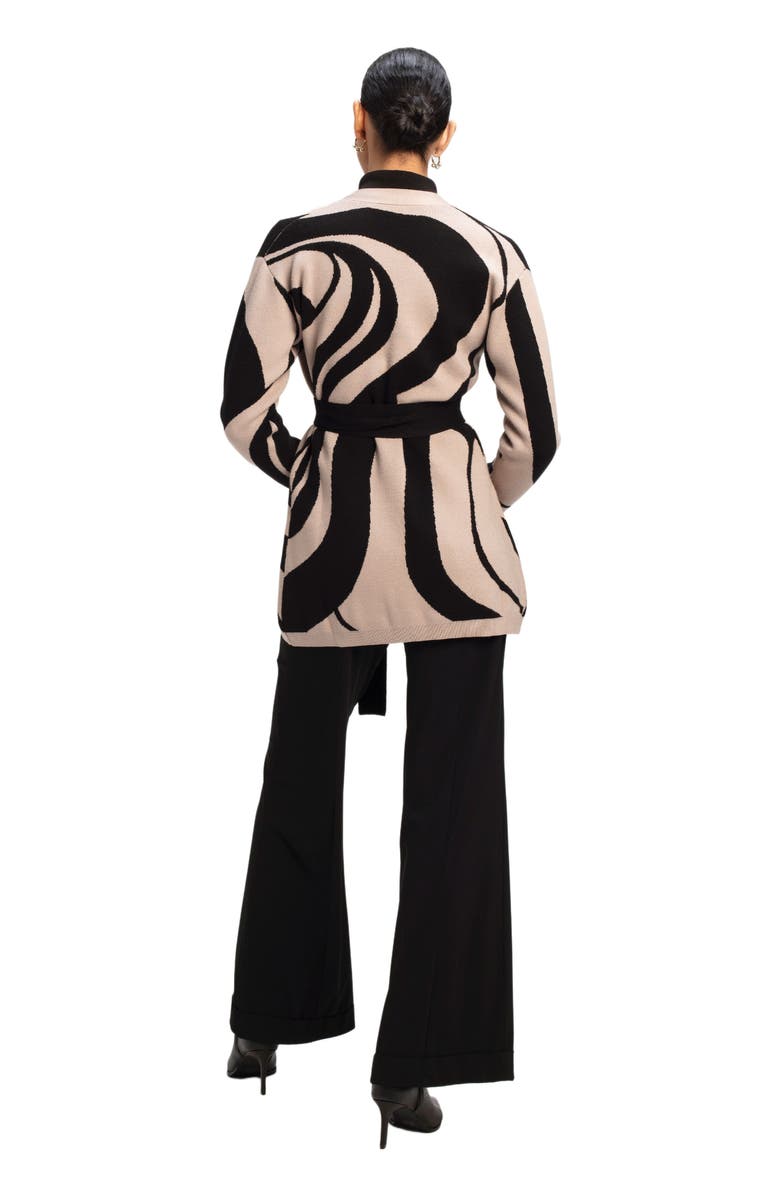 DIARRABLU Elma Knit Cardigan, Alternate, color, Luze Noir