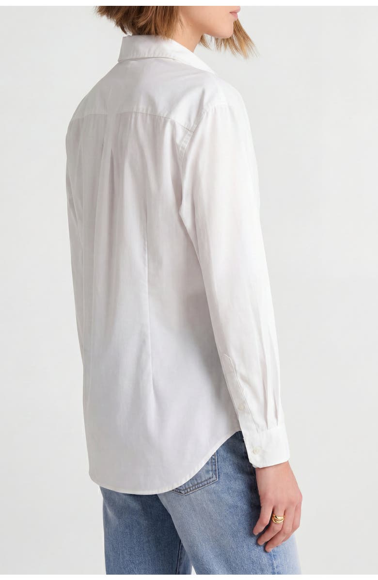 Solomon & Sage Women's Long Sleeve Cotton Button-up Shirt, Alternate, color, White