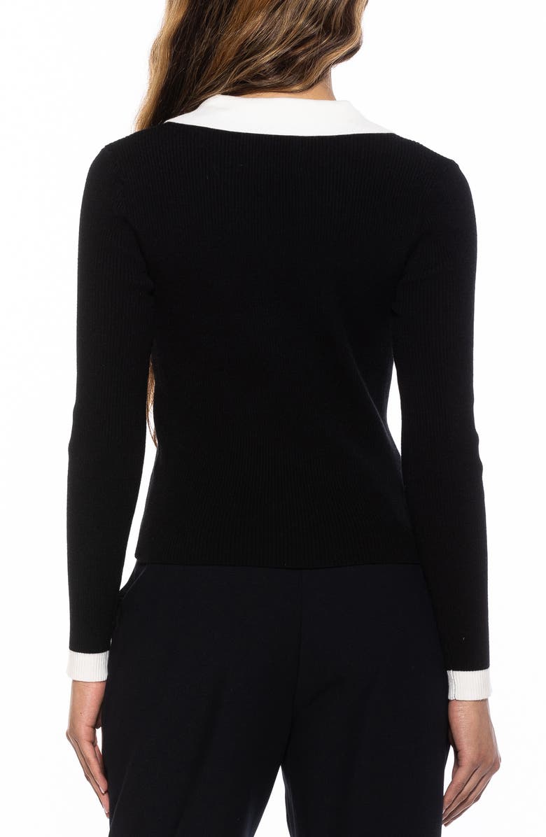 Alexia Admor Collar Knit Top, Alternate, color,