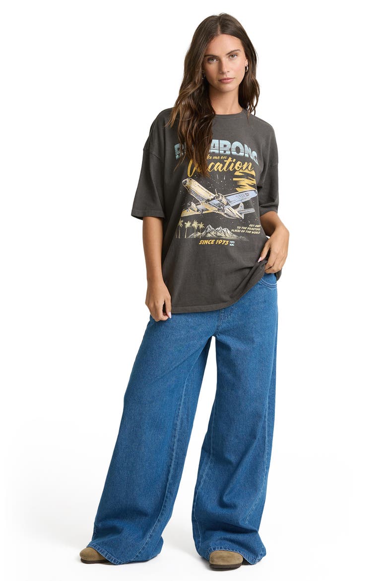 Beautiful Places Cotton Graphic T-Shirt, Alternate, color, OFF BLACK