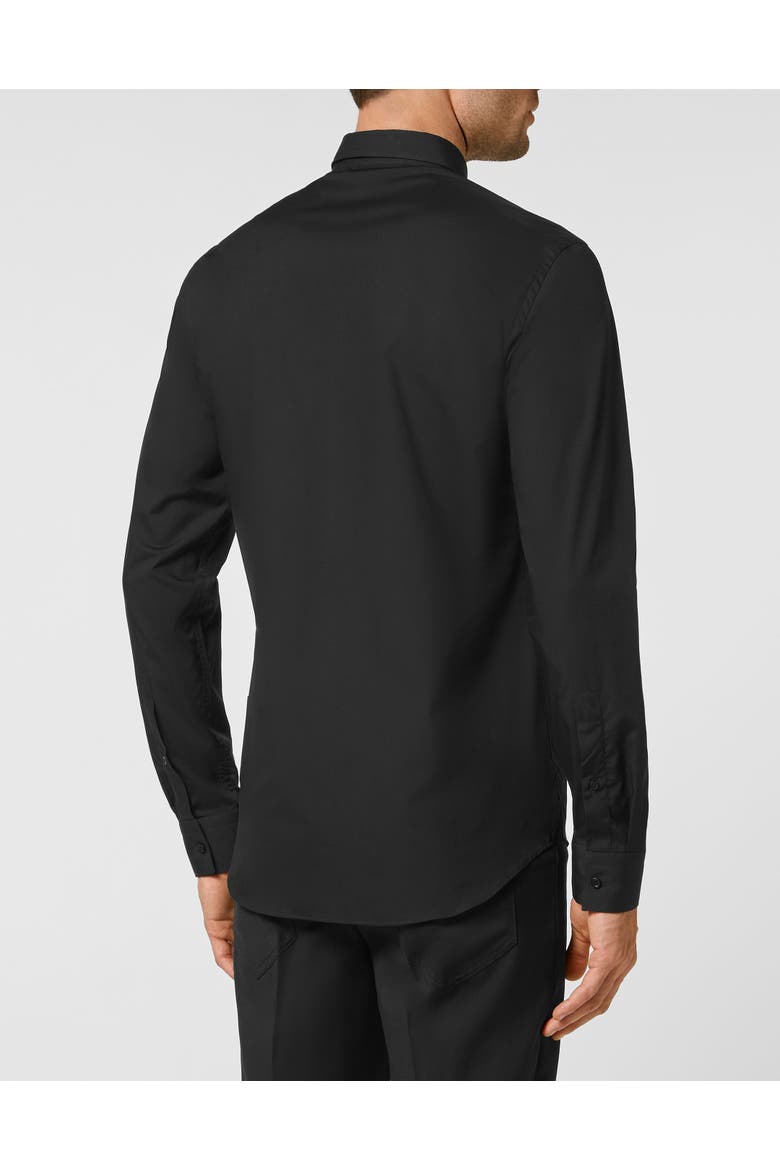 Shirt Slim Fit Skull Men, Alternate, color, black