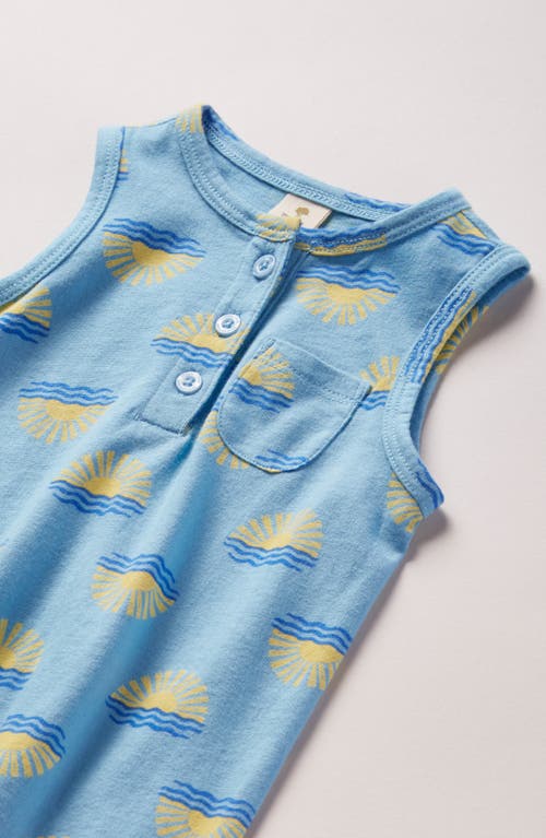 Tucker + Tate Sleeveless Cotton Romper In Blue