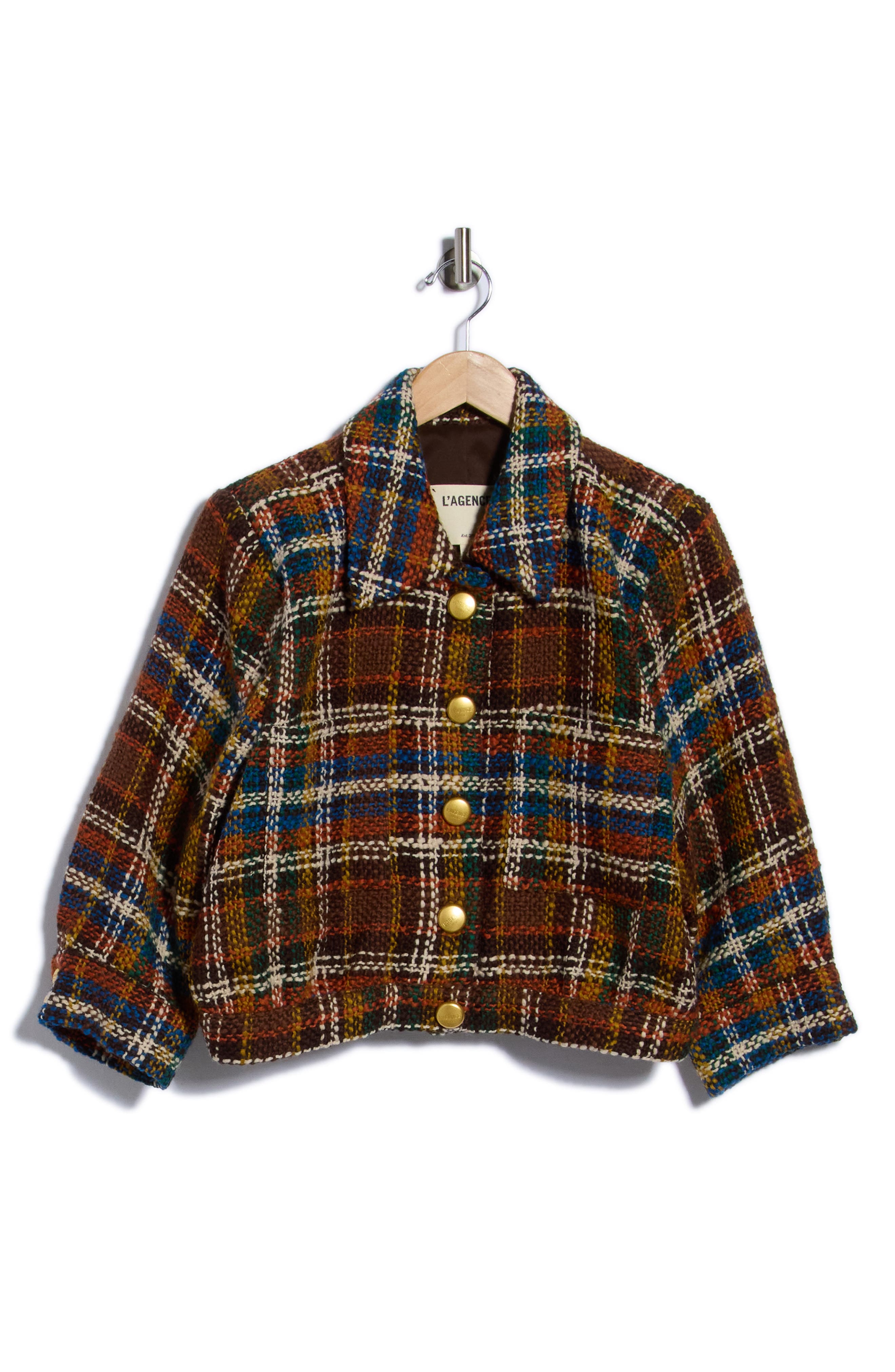 selected BROWN MULTI PLAID