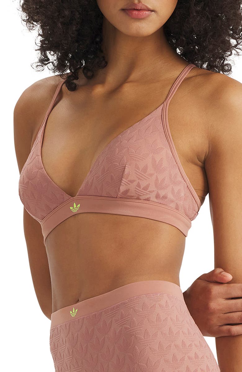 adidas Originals Microterrot Monogram Triangle Bralette, Alternate, color, 