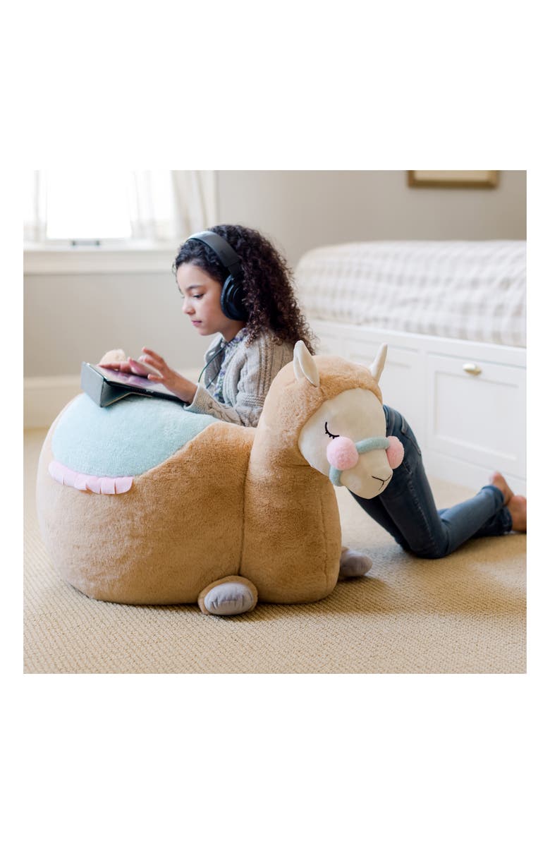 Soft Landing Llama Bestie Bean Bag Seat, Alternate, color, 