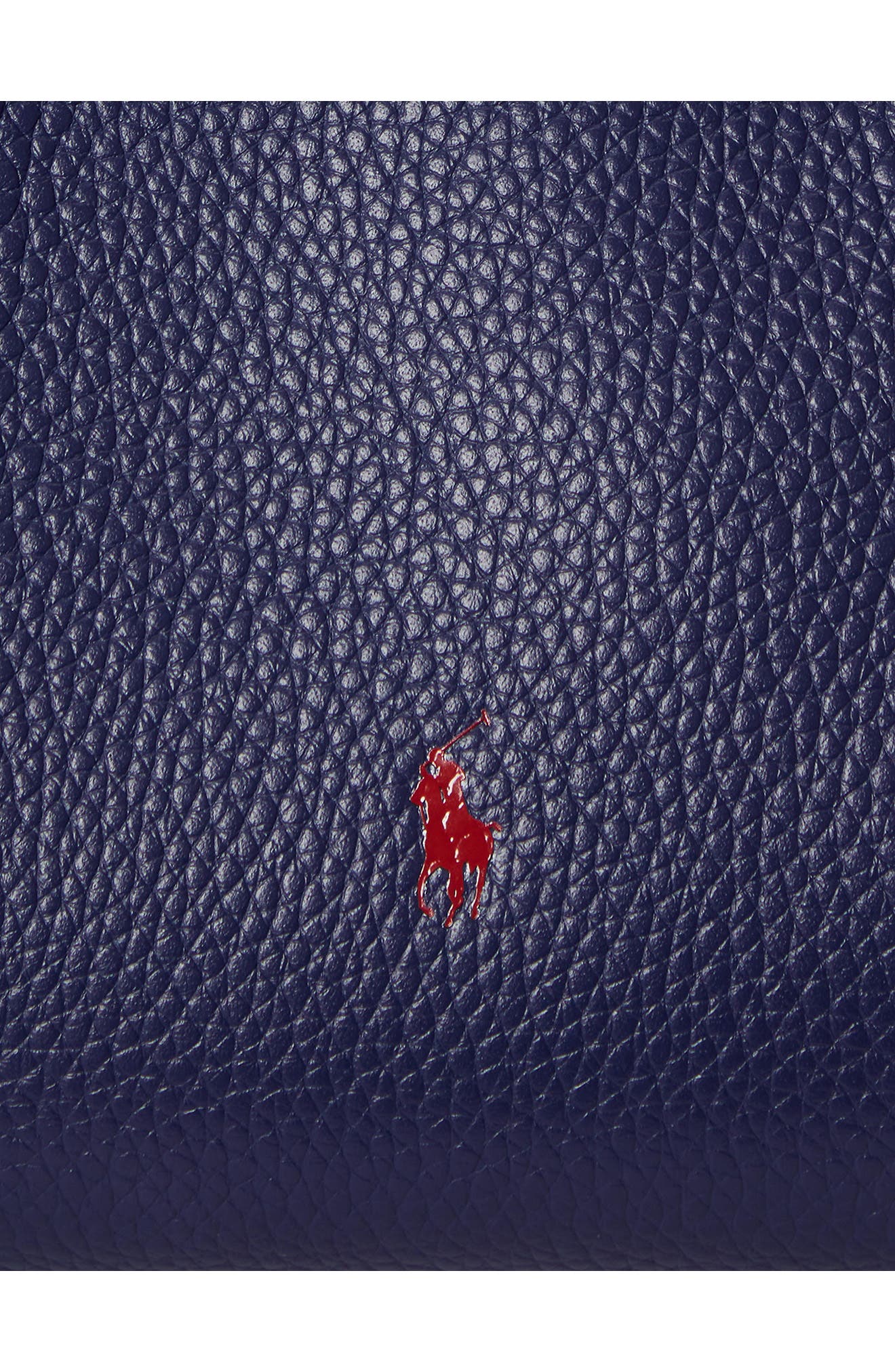 Polo Ralph Lauren Small Polo Play Pebble Leather Crossbody Tote, Alternate, color, Ink
