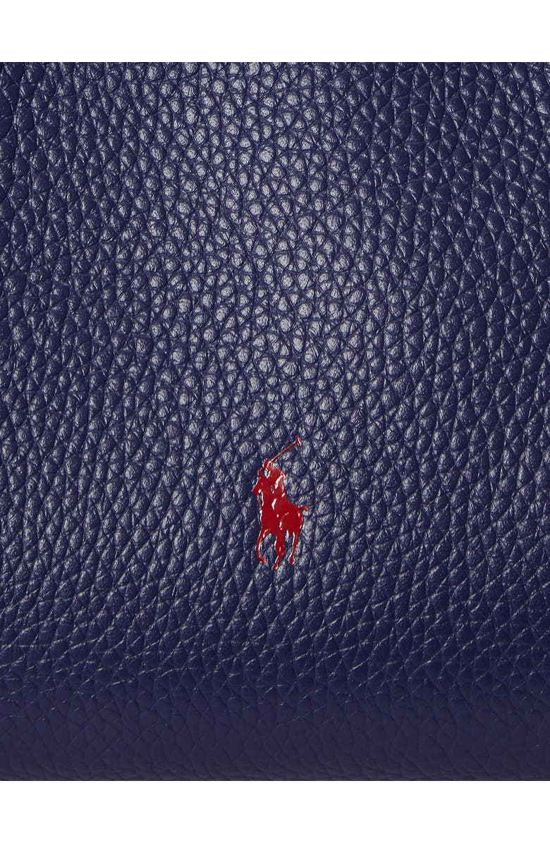Polo Ralph Lauren Small Polo Play Pebble Leather Crossbody Tote, Alternate, color, Ink