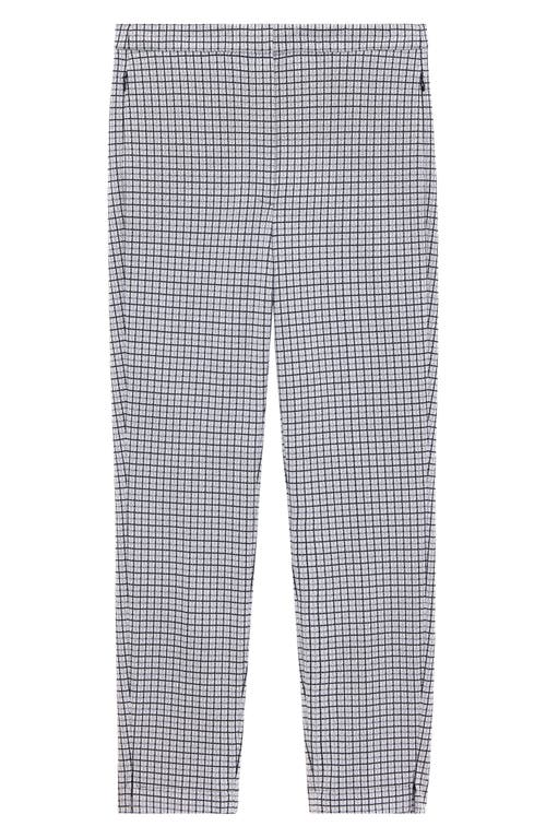Theory Tapered High-rise Pants In Fog Multi
