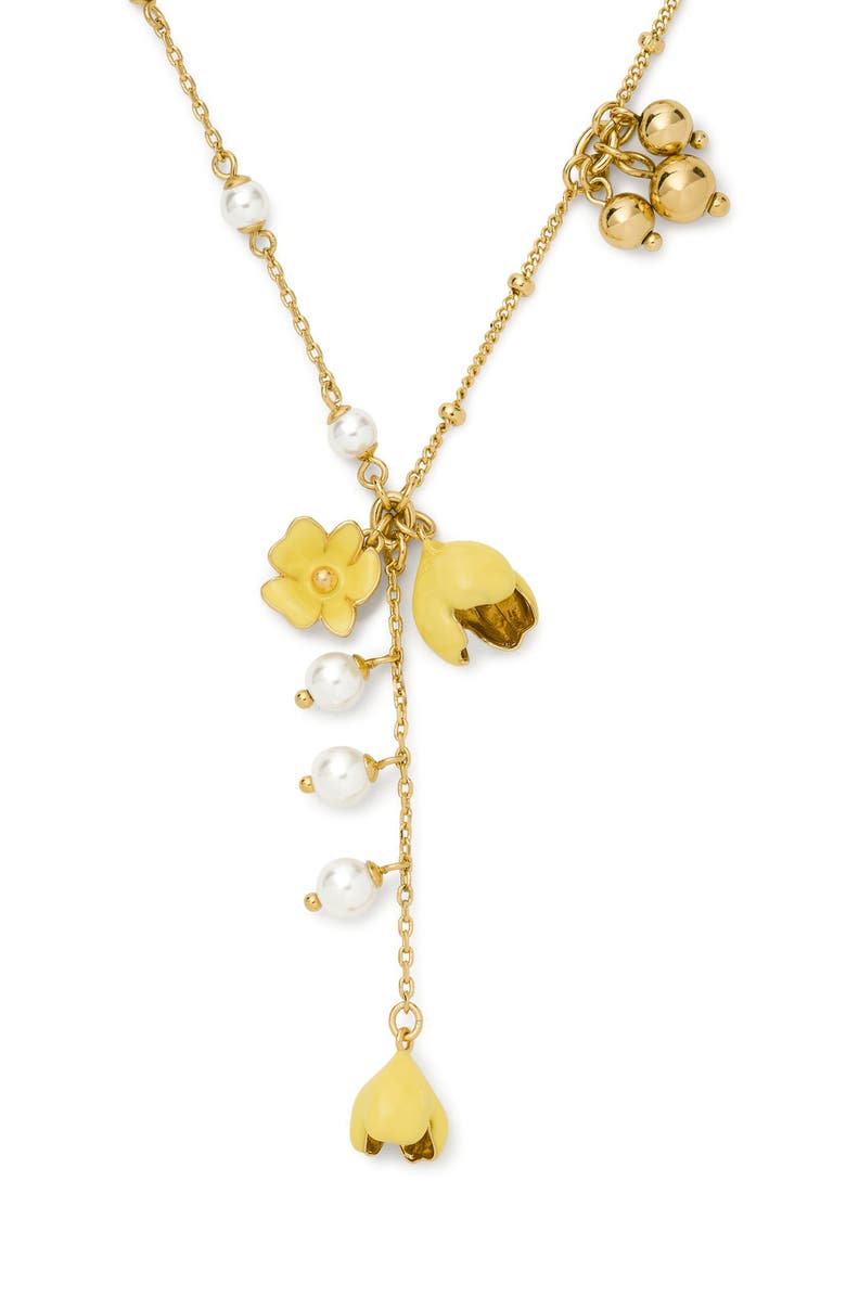 Kate Spade New York golden bloom y-necklace, Main, color, 