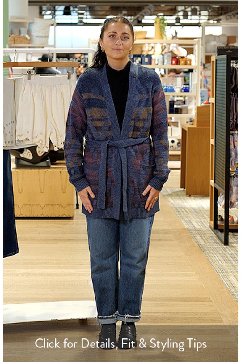 Cheyenne Jacquard Cotton Wrap Cardigan video
