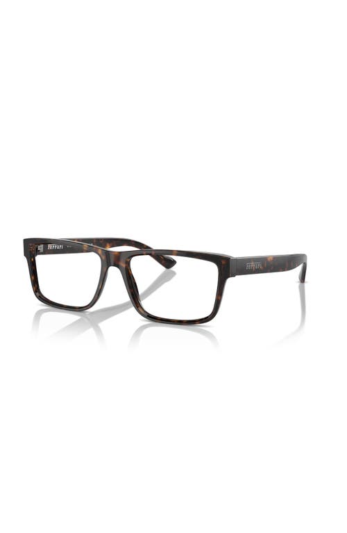 Ferrari 57mm Rectangle Optical Glasses In Brown