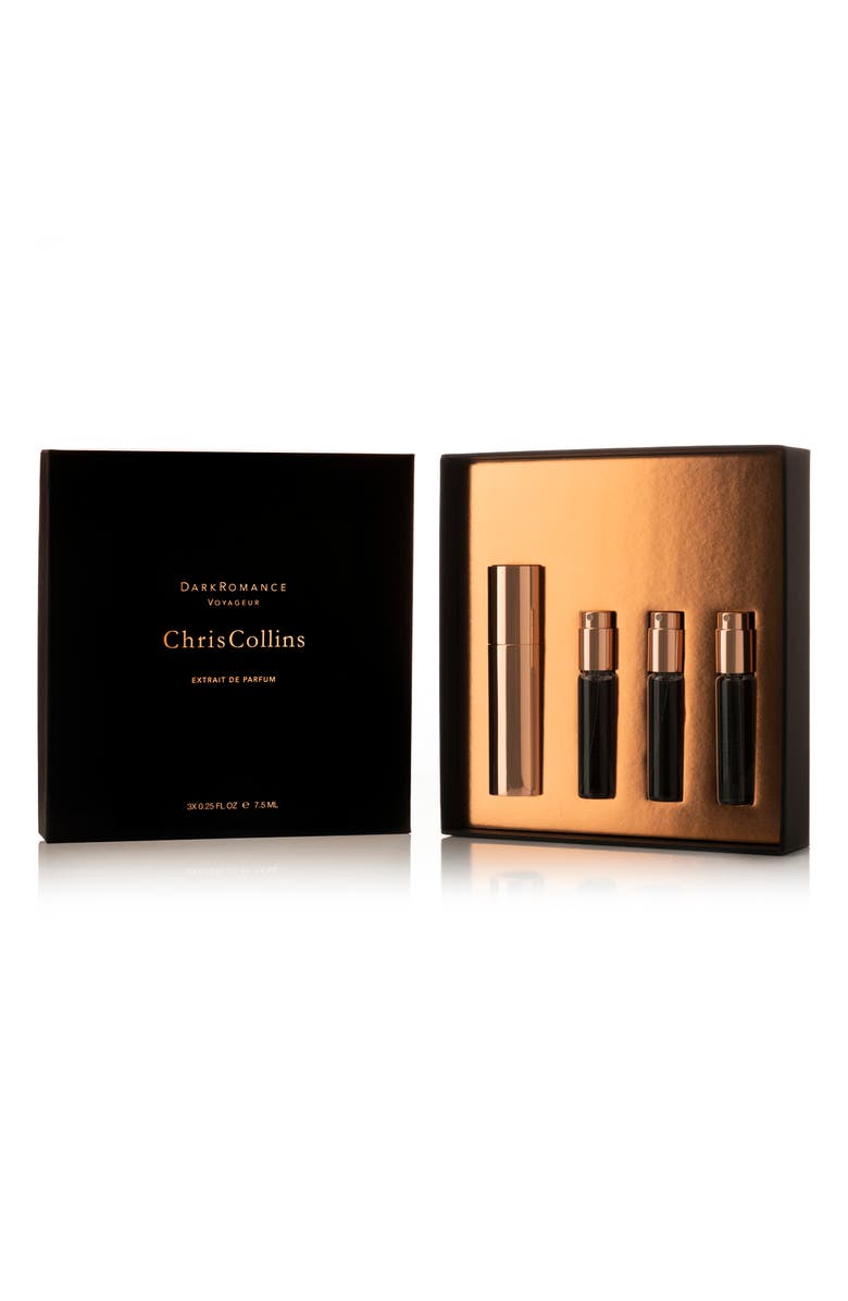 CHRIS COLLINS Dark Romance Voyageur Fragrance Set USD $220 Value, Main, color,