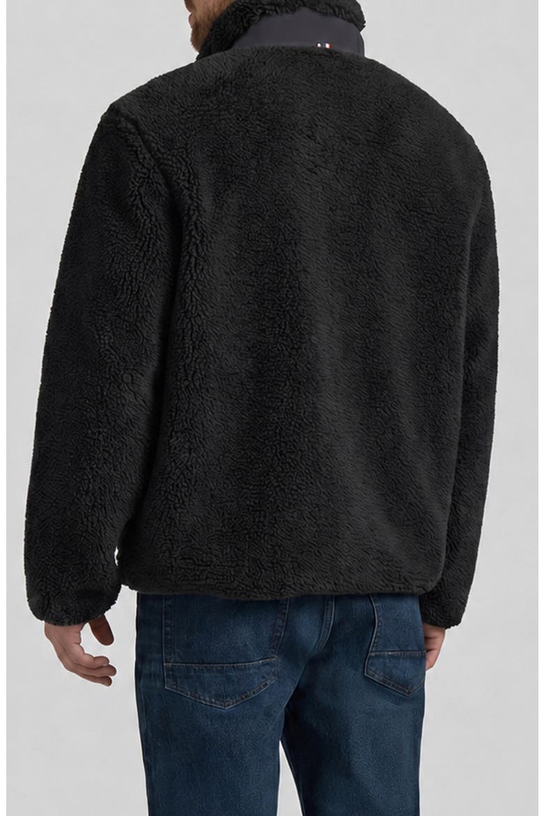 Aurthur Faux Shearling Jacket, Alternate, color, BLACK