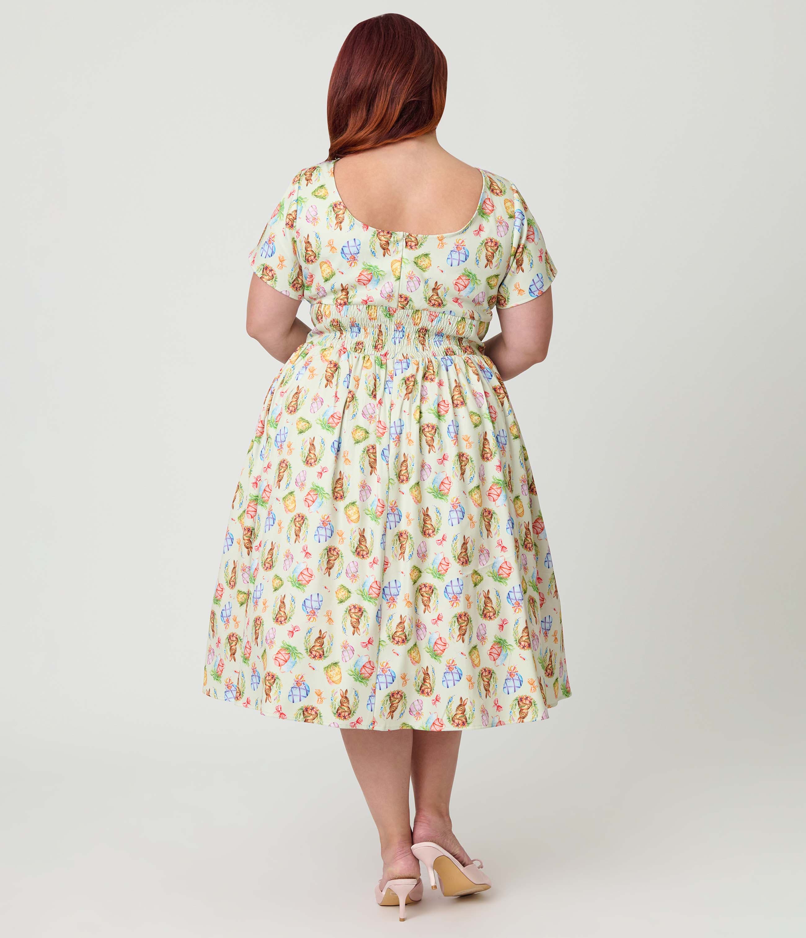 Plus Size Smocked Back Swing Dress - image 4
