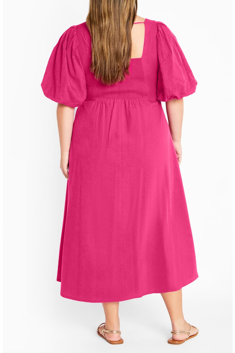 Hermione Puff Sleeve Empire Waist Maxi Dress, Alternate, color, PINK