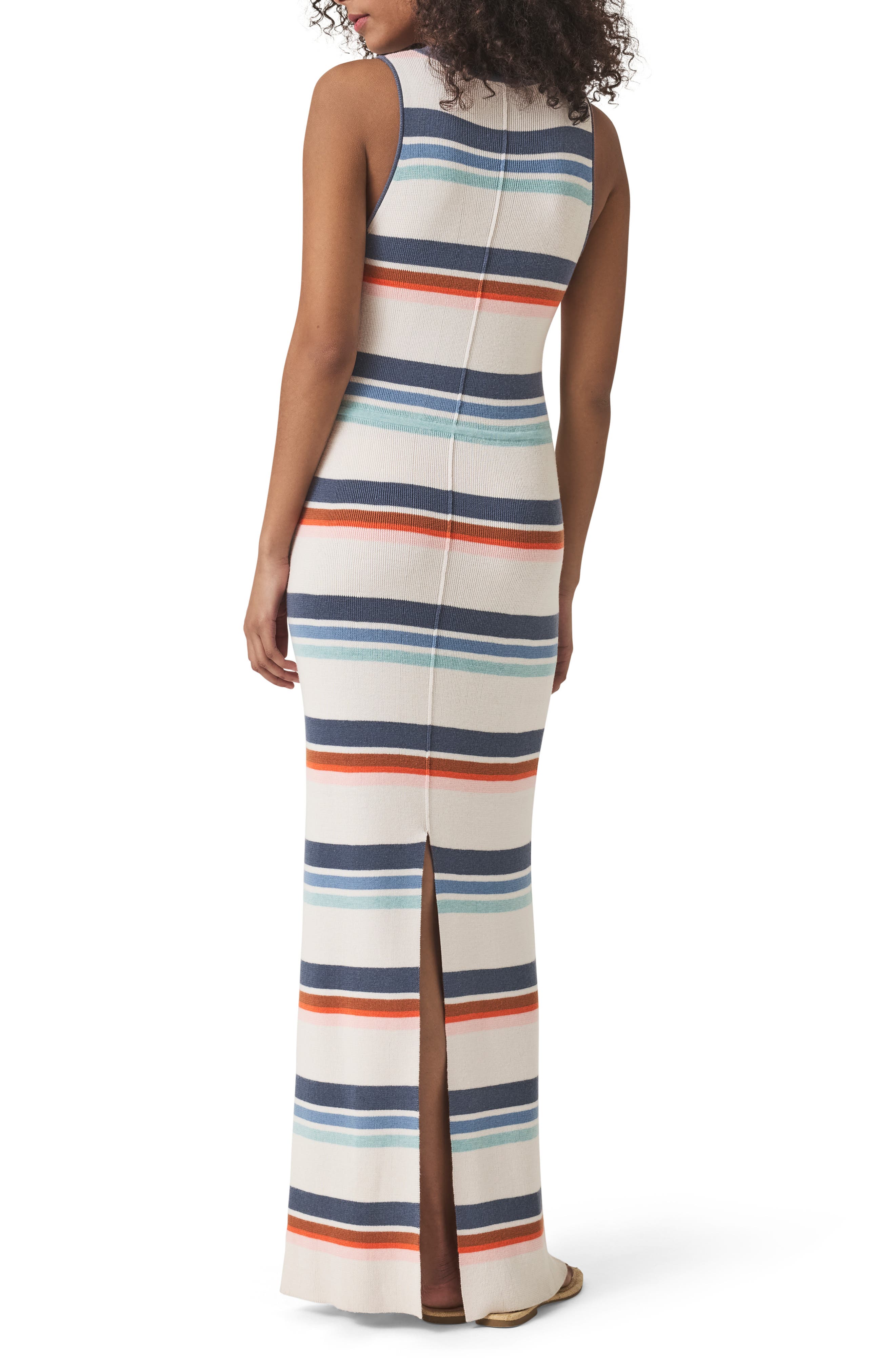 Polly Stripe Sleeveless Maxi Sweater Dress - image 2
