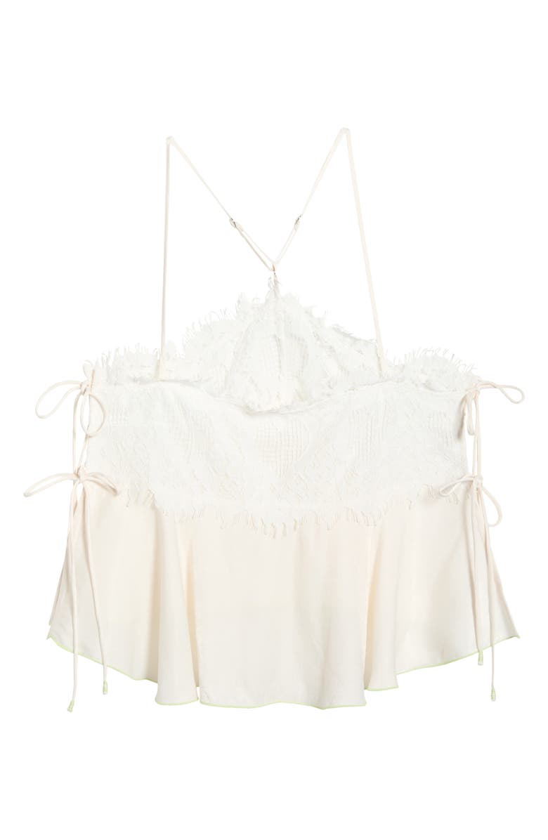 Free People Sweet Love Crop Pajama Camisole, Alternate, color, White Alyssum