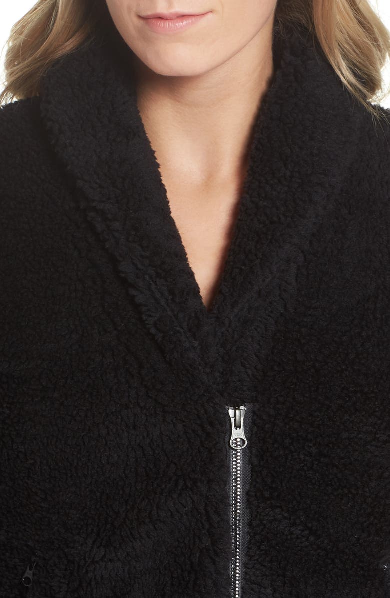 Alo Cozy Up Faux Fur Crop Jacket, Alternate, color, 