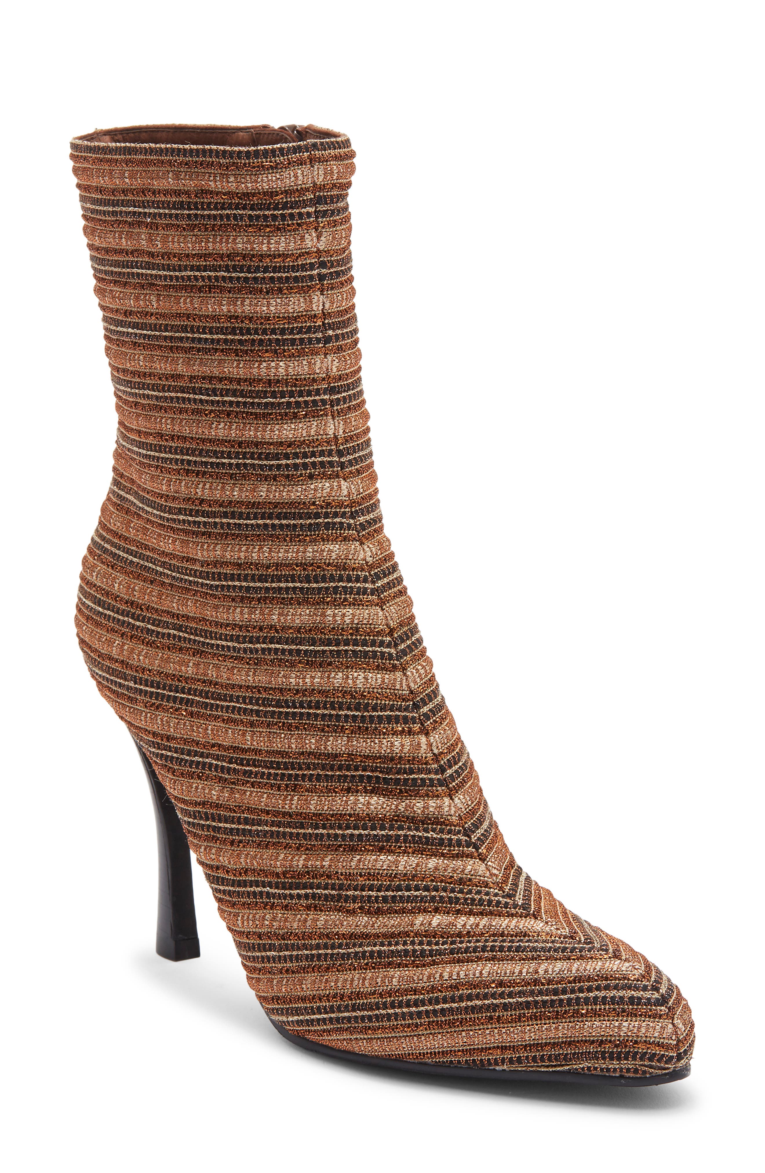 Jeffrey Campbell Weaver Boot, Main, color, Copper Brocade