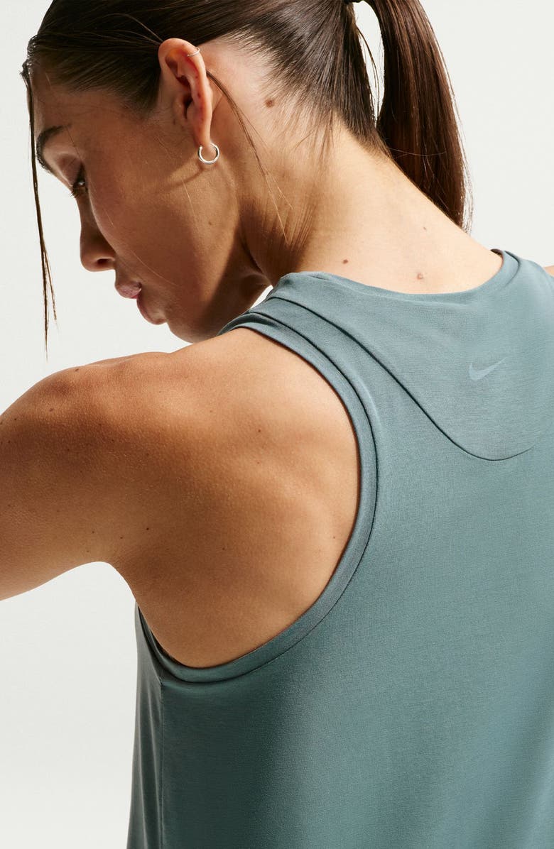 Nike Zenvy Dri-FIT Tank Top, Alternate, color, Mineral Slate/ White