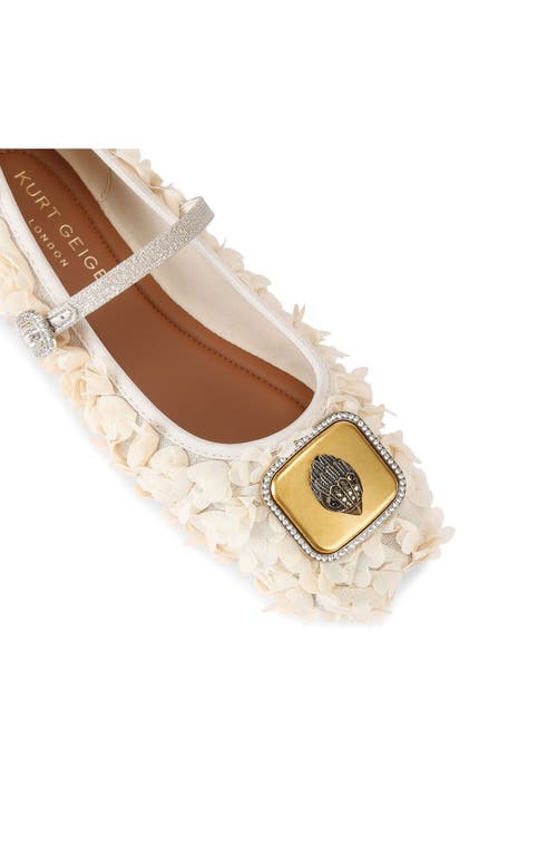 Kurt Geiger London Pimlico Mary Jane Ballet Flat In Neutral