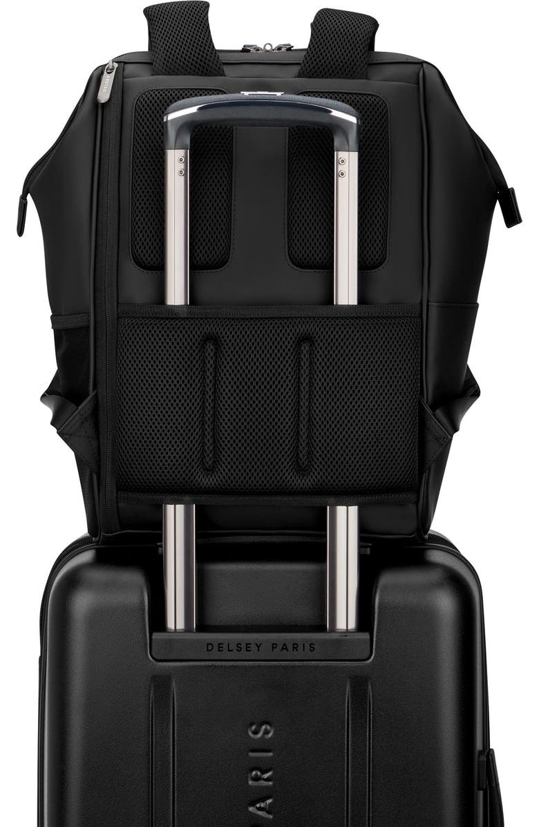 Delsey Paris Cadence 2 Piece Set 20" Carry On & 14" Laptop Backpack, Alternate, color, Deep Black