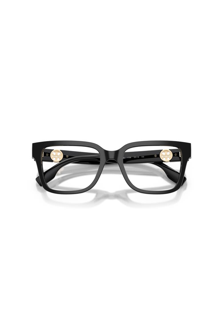 53mm Square optical glasses, Alternate, color, Black