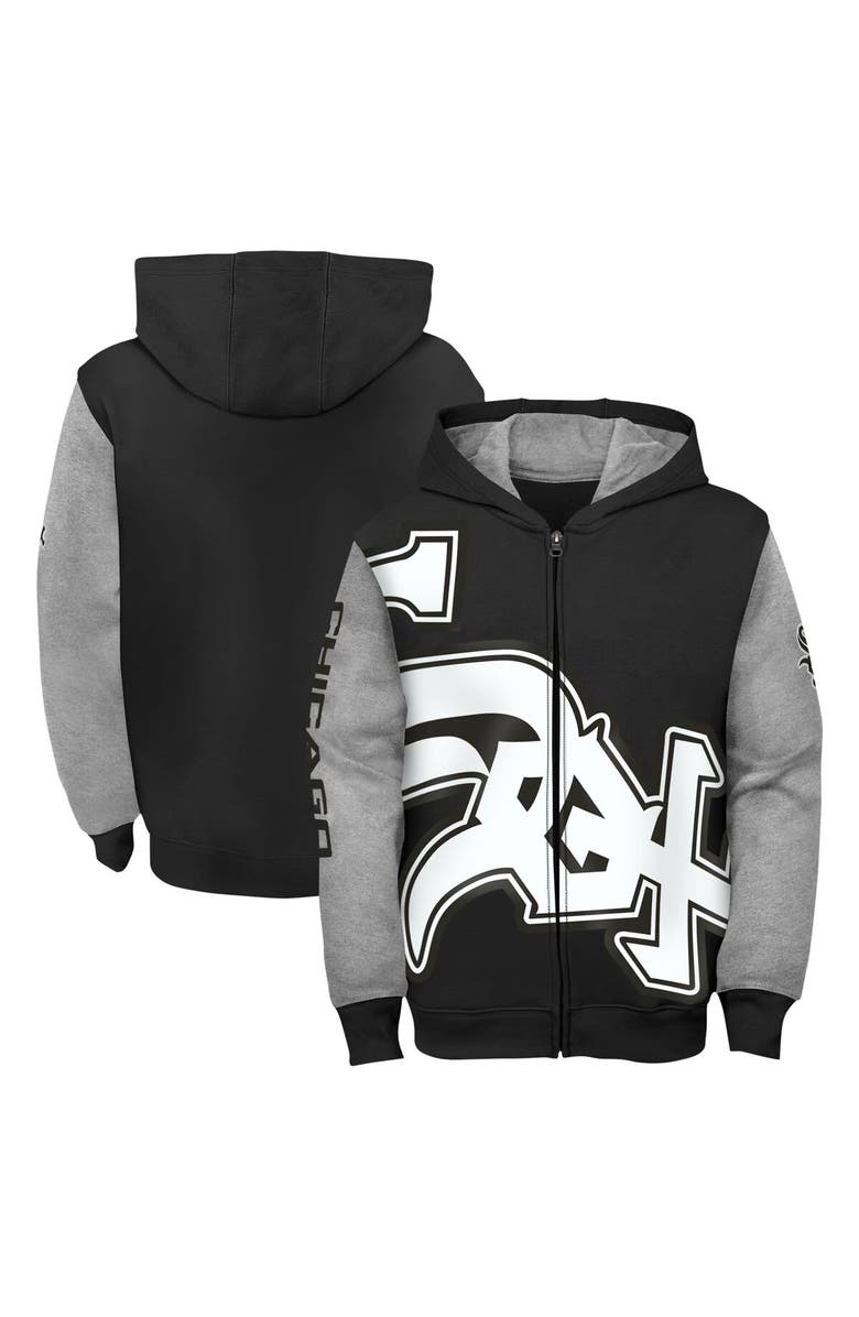 Outerstuff Toddler Black Chicago White Sox Postcard Full-Zip Hoodie, Main, color, Black