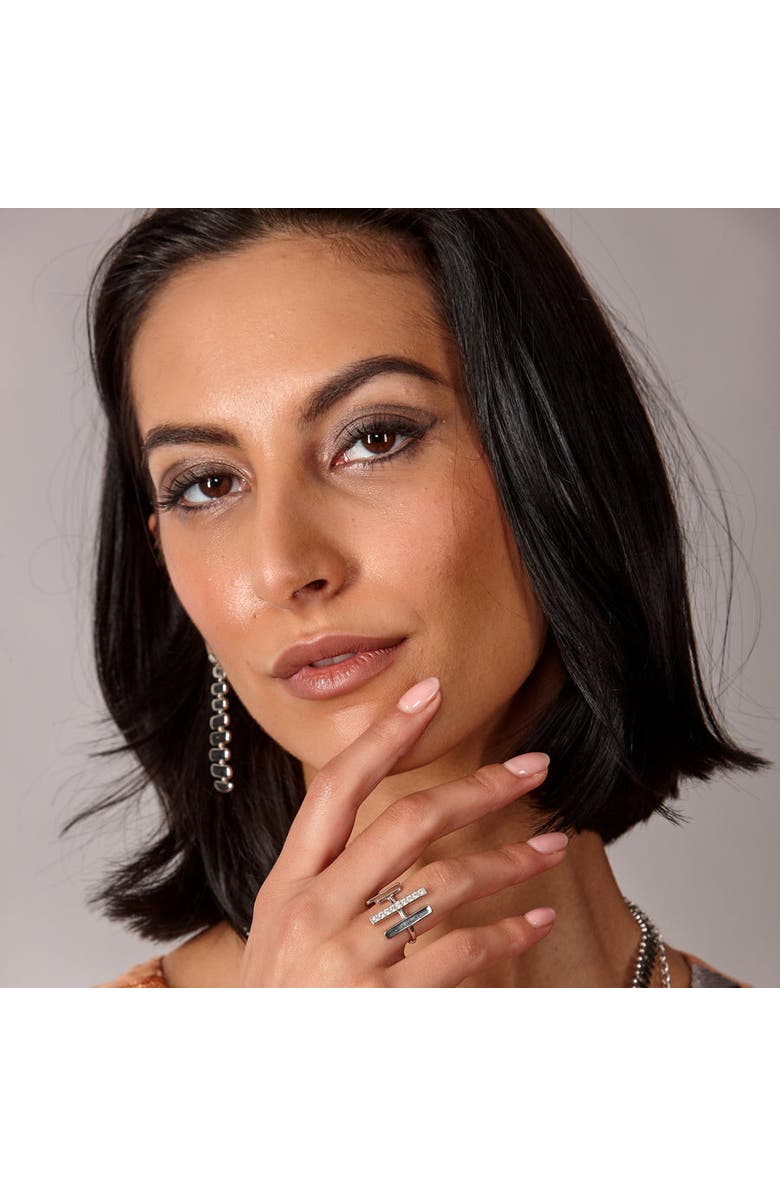 Lucy Quartermaine Quad Key Ring, Alternate, color, Sterling Silver