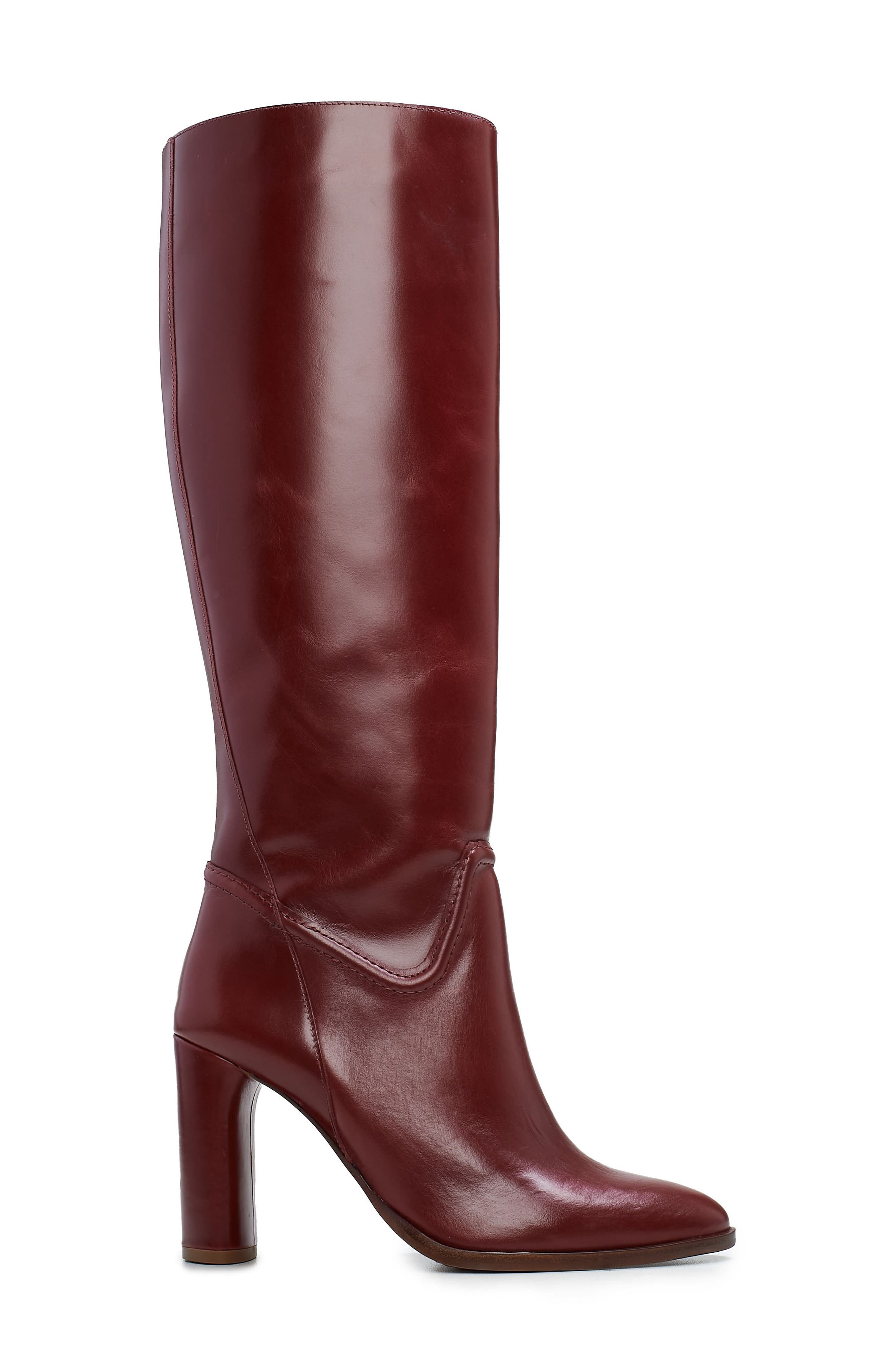 Evangee Knee High Boot, Alternate, color, RED CURRANT