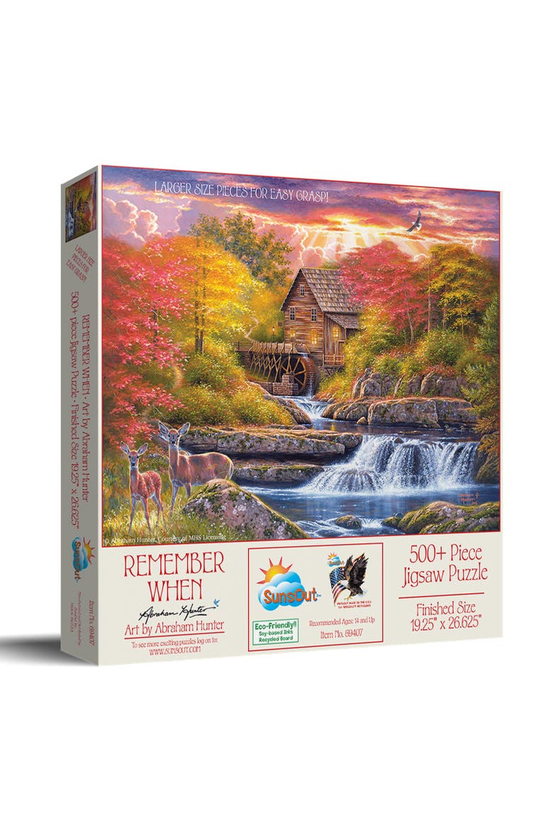 Remember When 500 piece Jigsaw Puzzle for Adults Large Pieces, Main, color, Multicolor