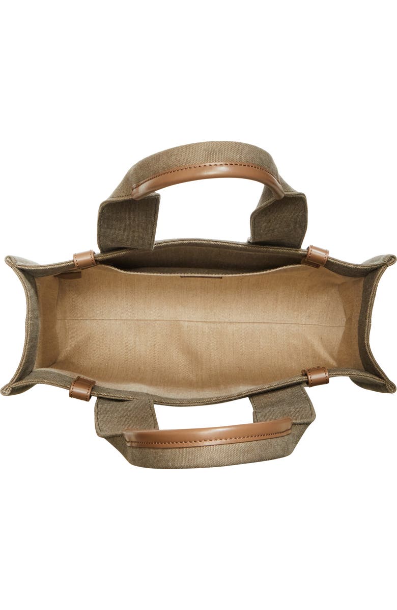 Chloé Woody Linen Canvas Tote, Alternate, color,