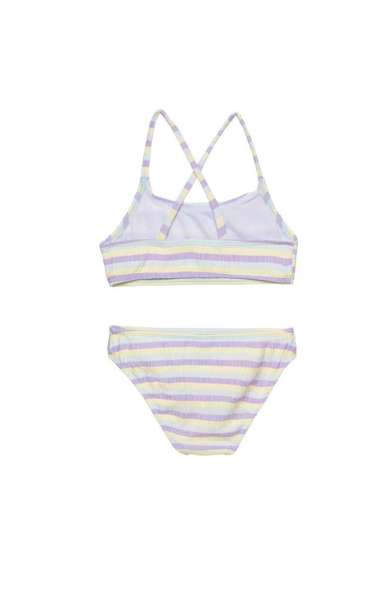 Gottex Kids Lollipop Textured Criss Cross Strap Swim Set, Alternate, color, Lollipop-Multi