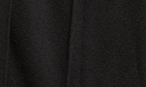 Thom Browne Pleated Asymmetric Mixed Media Wrap Skirt In Black