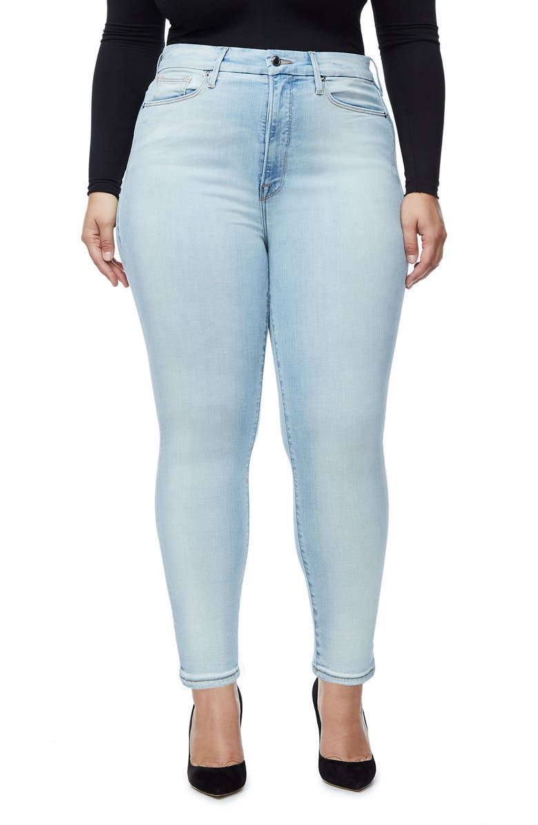 Good American Good Waist High Rise Skinny Jeans, Main, color, 
