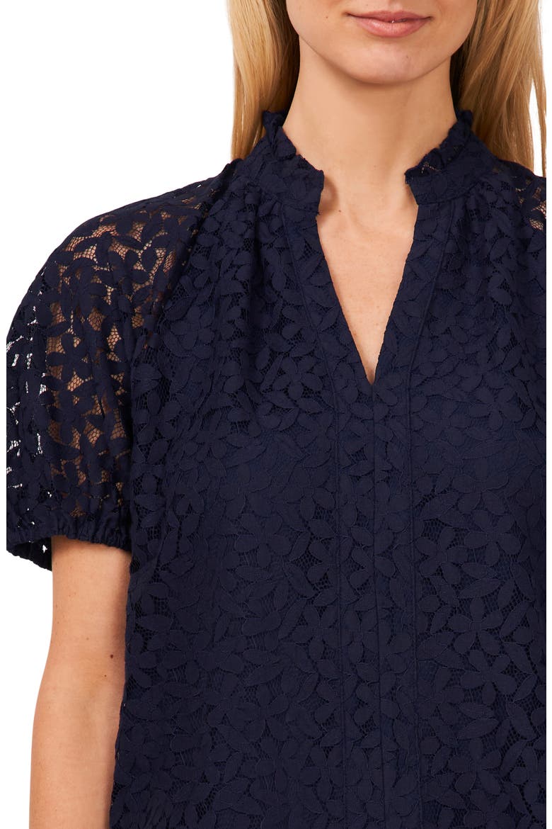 Raglan Sleeve Lace Top, Alternate, color, CLASSIC NAVY