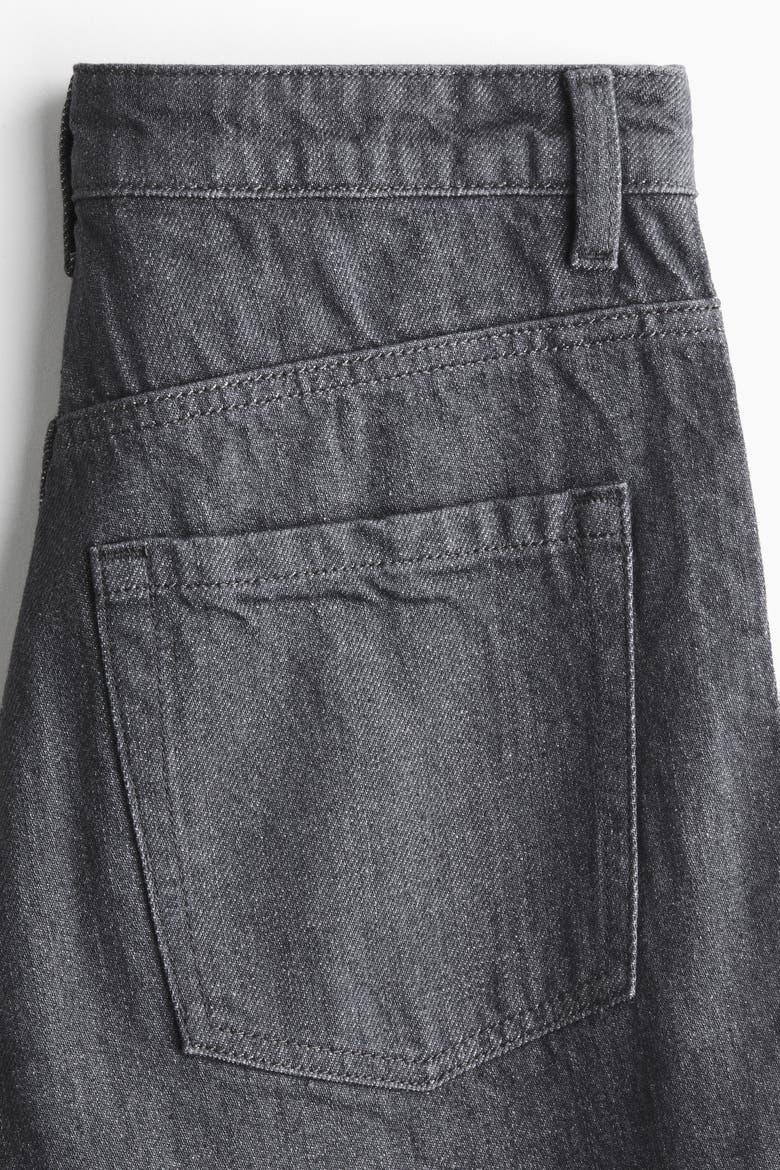 Straight High Jeans, Alternate, color, Denim gray