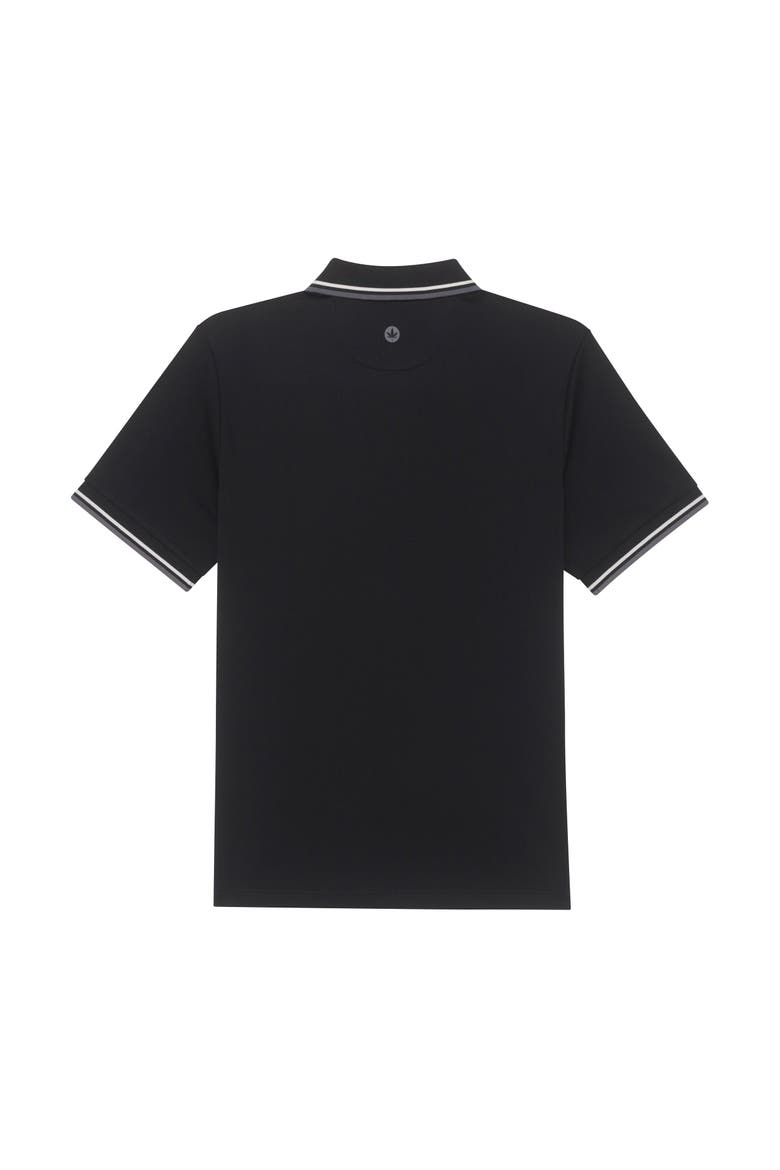 Tipped Match Polo 2.0, Alternate, color, Black Asphalt White