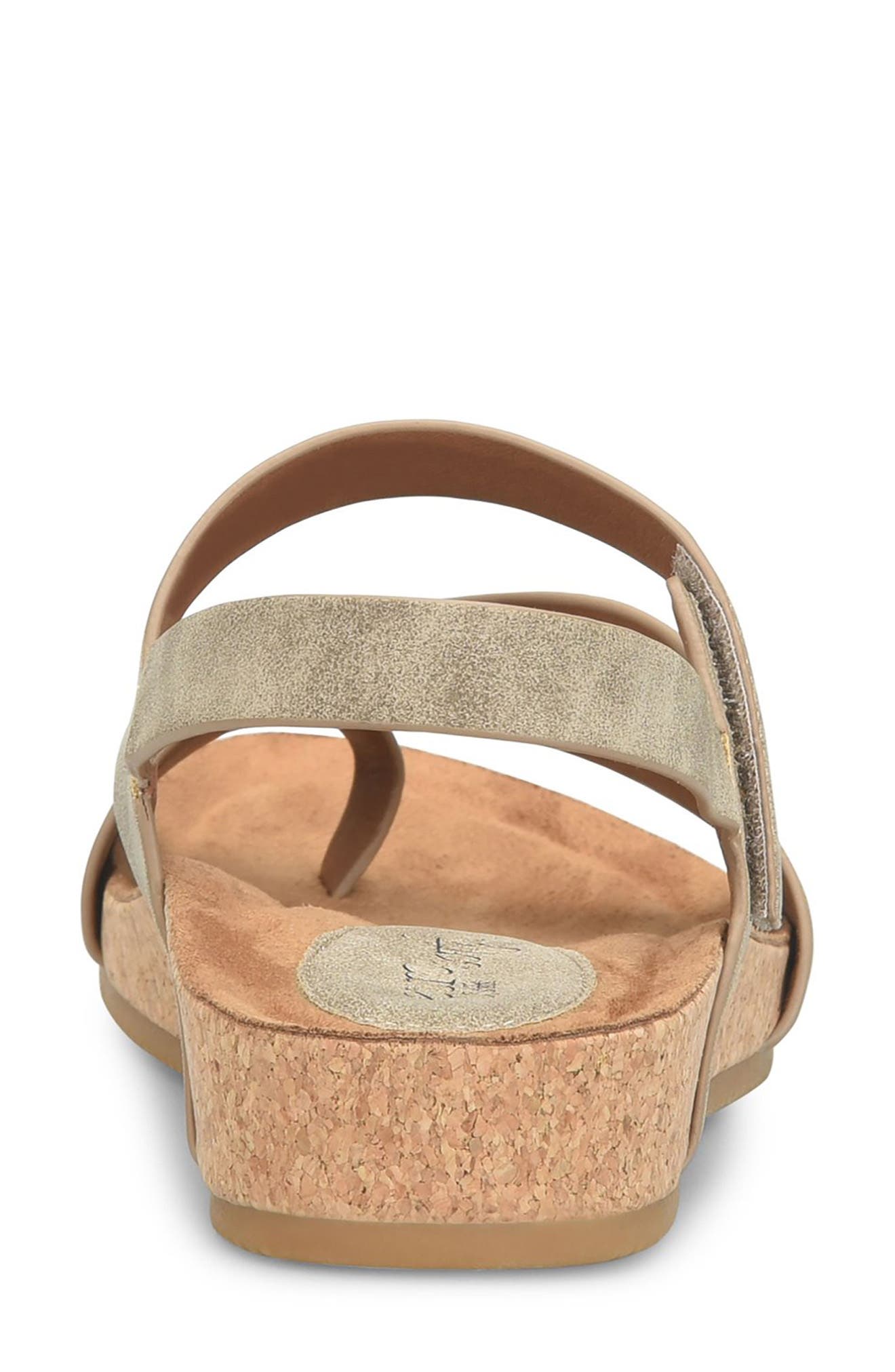 EUROSOFT Gannon Wedge Sandal, Alternate, color, Stone Taupe