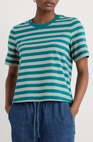Seasalt Cornwall Copseland Stripe Organic Cotton T-Shirt
