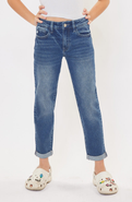 KanCan Halo Mid Rise Mom Jeans