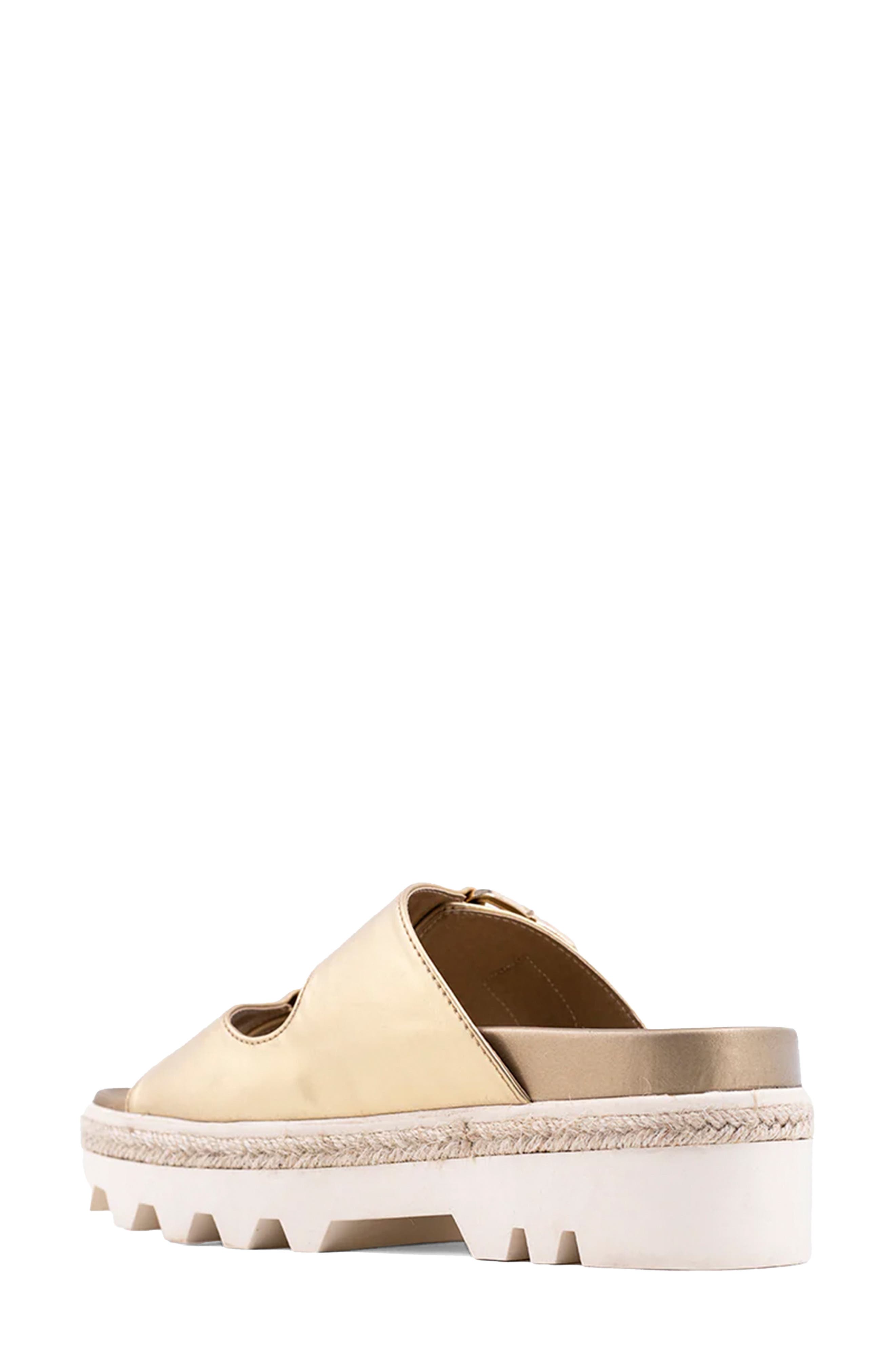 SHUSHOP Xyla Lug Sole Sandal, Alternate, color, Gold