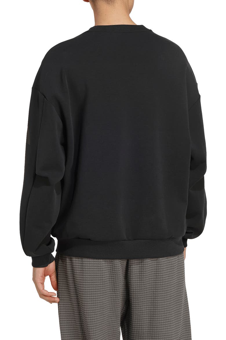 Performance Crewneck Sweatshirt, Alternate, color, BLACK