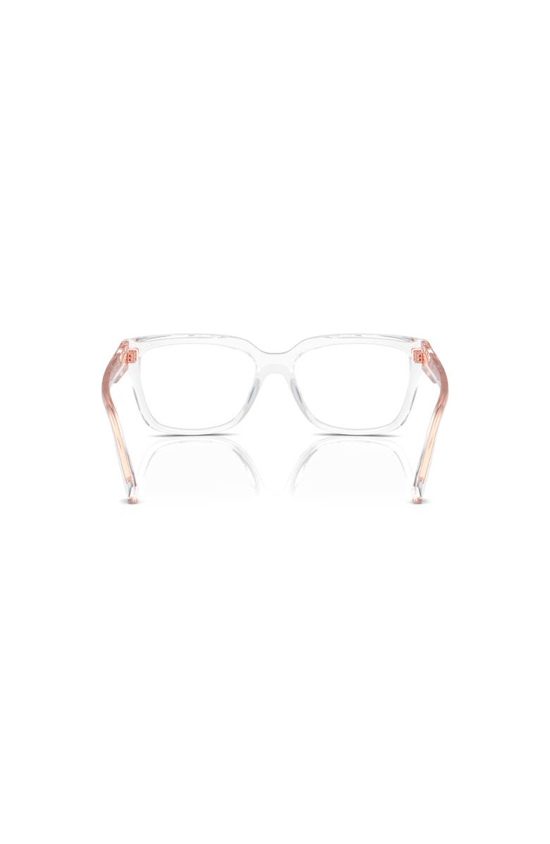 Michael Kors 54mm Rectangle optical glasses, Alternate, color, Transparent