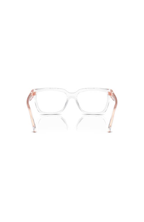 Michael Kors 54mm Rectangle Optical Glasses In White