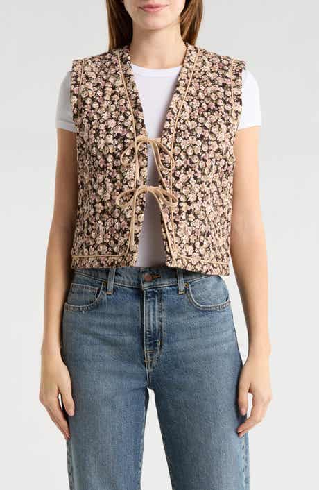 Floral Quilted Vest