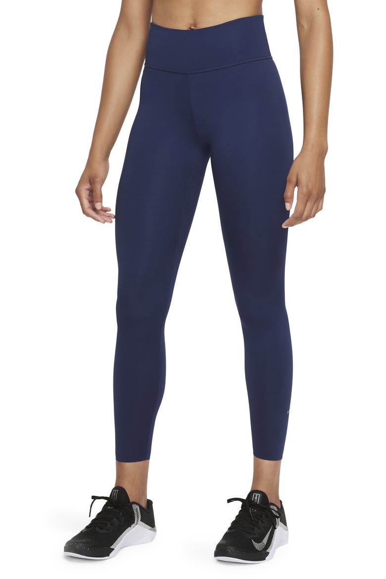 One Lux 7/8 Tights, Main, color, MIDNIGHT NAVY/ CLEAR