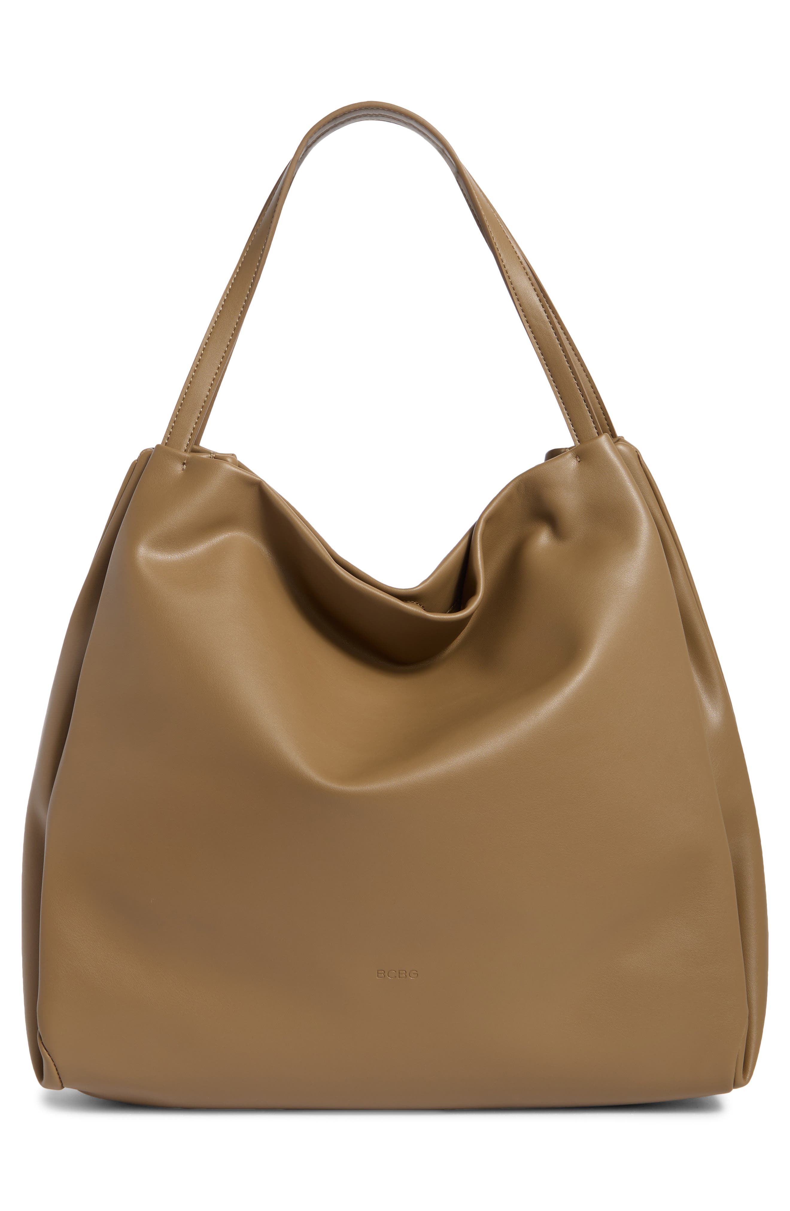 BCBG Large Draped Tote, Alternate, color, Ginger