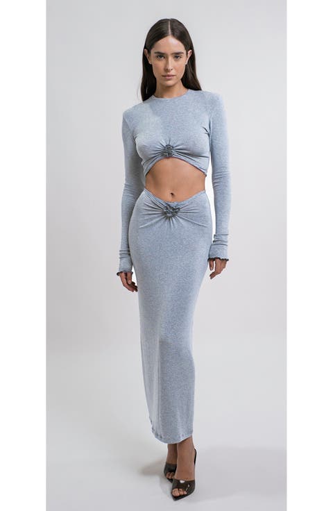 Papper Ripple Crop T Shirt