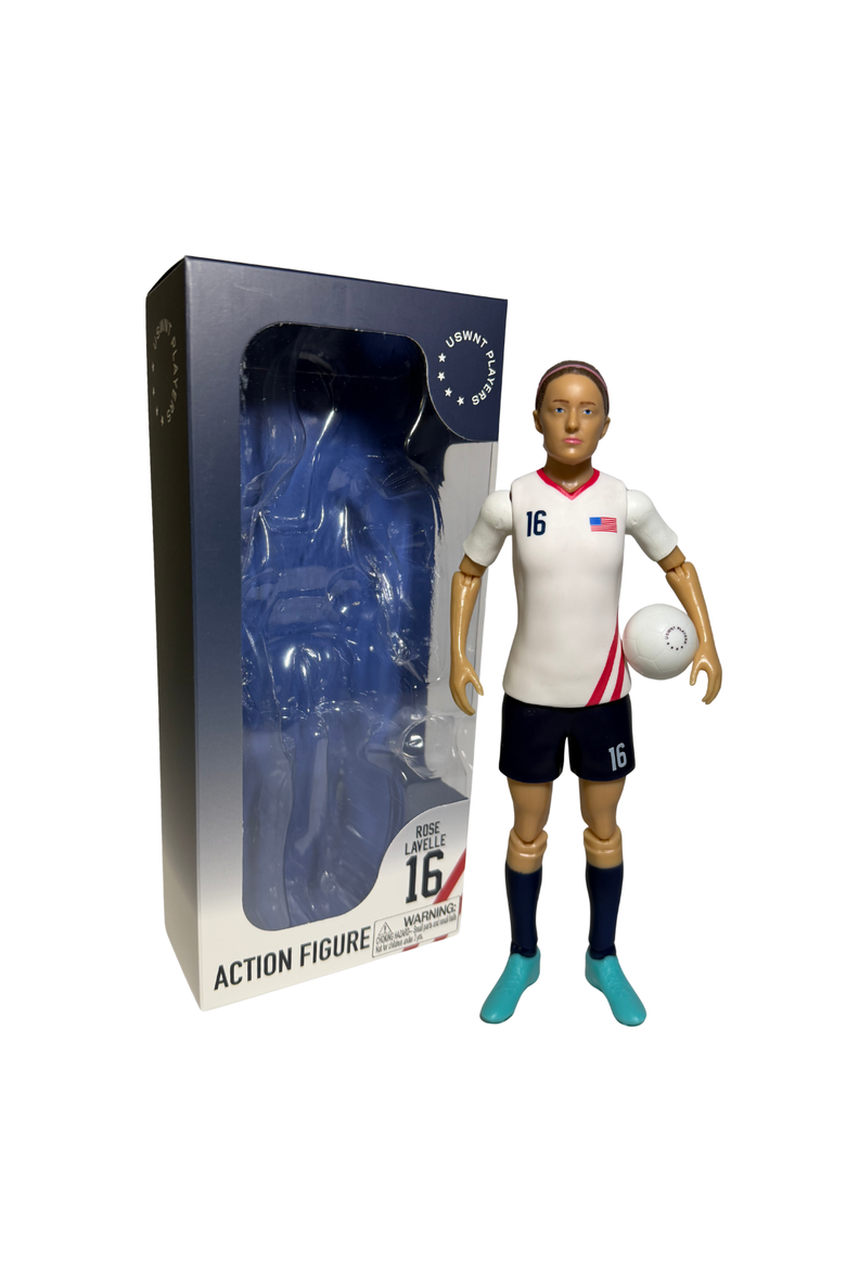 SOCKERS USWNT Rose Lavelle 8" Collectible Soccer Action Figure, Main, color, White
